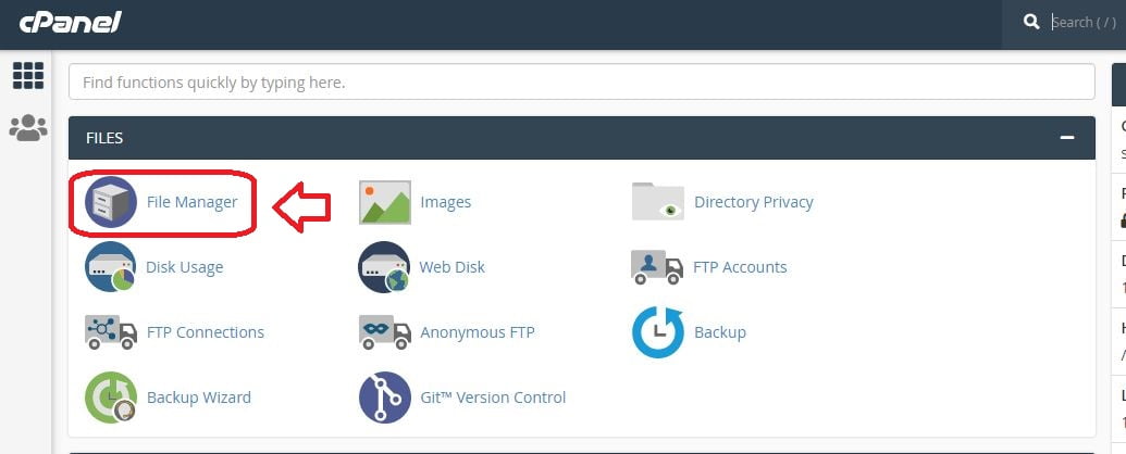 File Manager Cpanel 
