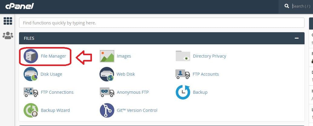 File Manager Cpanel 