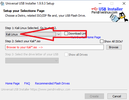 Install Kali Linux in Pendrive