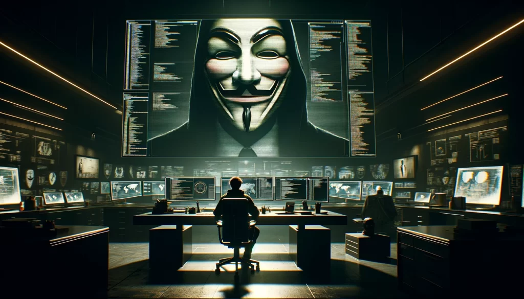 Who is leader of Anonymous?