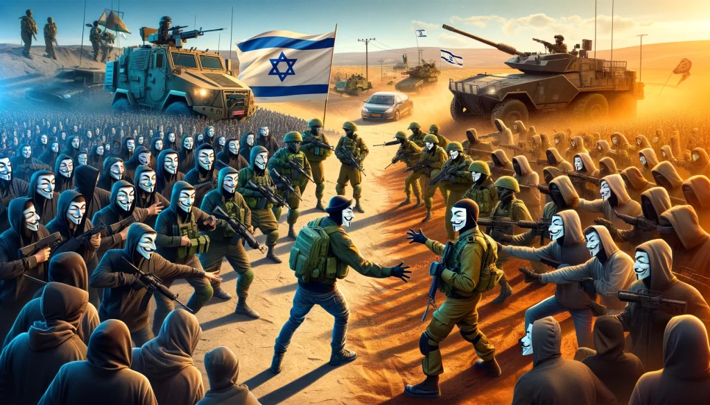 Did hacker group Anonymous steal secret IDF documents?
