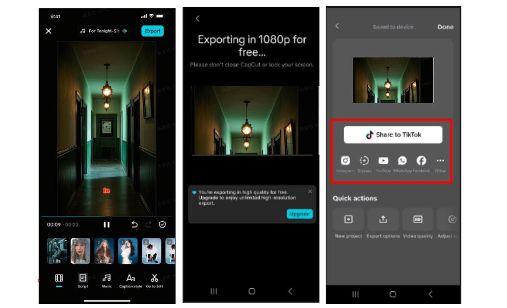 Export and go viral