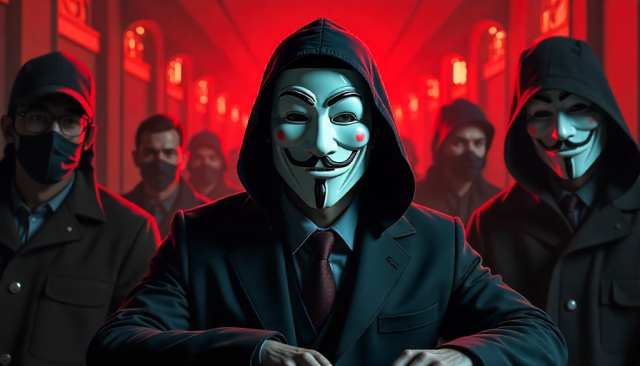 How does Anonymous organize major cyber operations?
