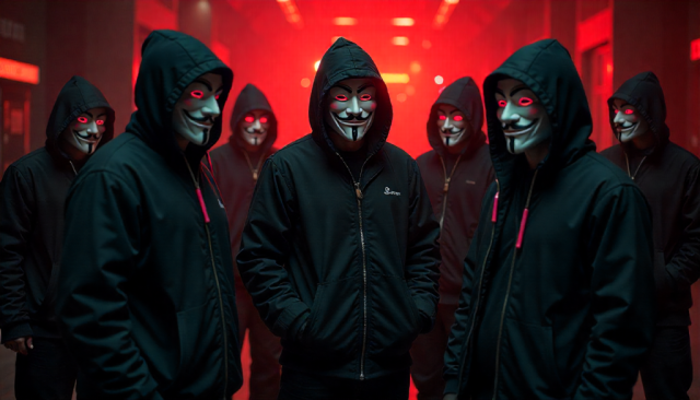 How often does Anonymous collaborate with other hacktivist groups?