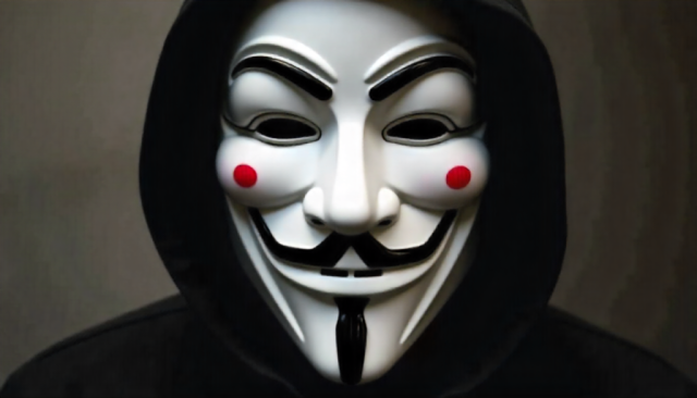 What is the Guy Fawkes mask’s significance to Anonymous?