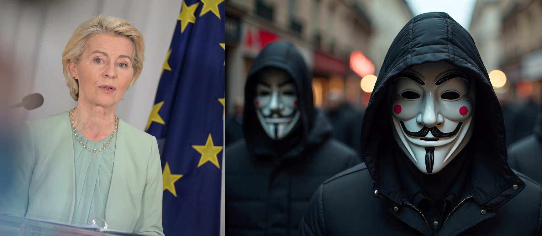 Does Anonymous Support EU President Ursula von der Leyen?