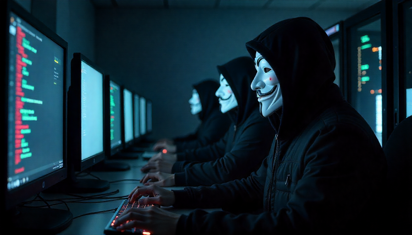How does Anonymous maintain secrecy and anonymity among its members?