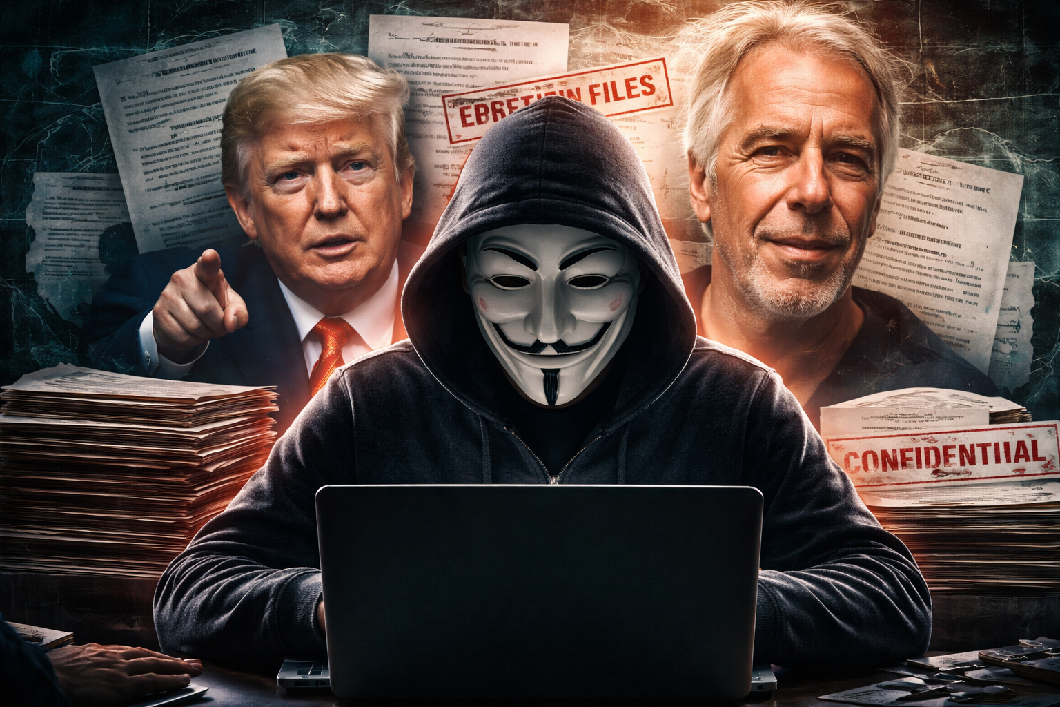 Anonymous and the Epstein Files: How the Collective Reacted to Mentions of Donald Trump