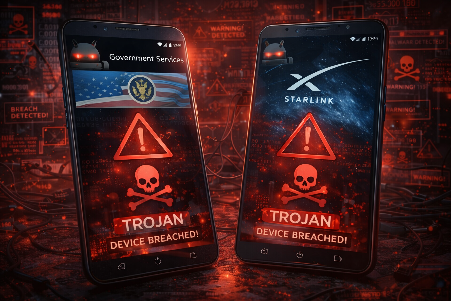 Android trojan posing as government services and Starlink apps