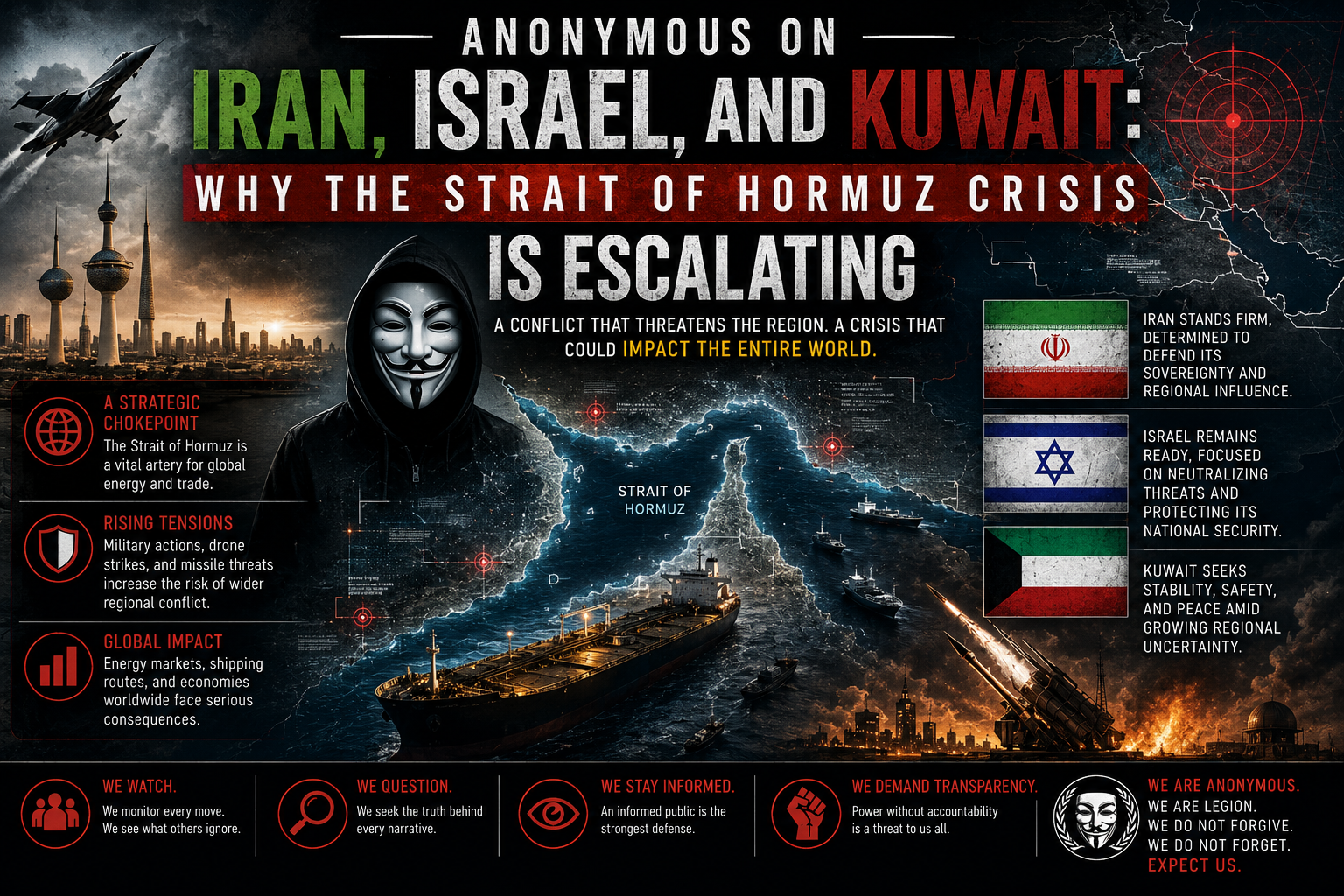 Anonymous on Iran, Israel, and Kuwait: Why the Strait of Hormuz Crisis Is Escalating