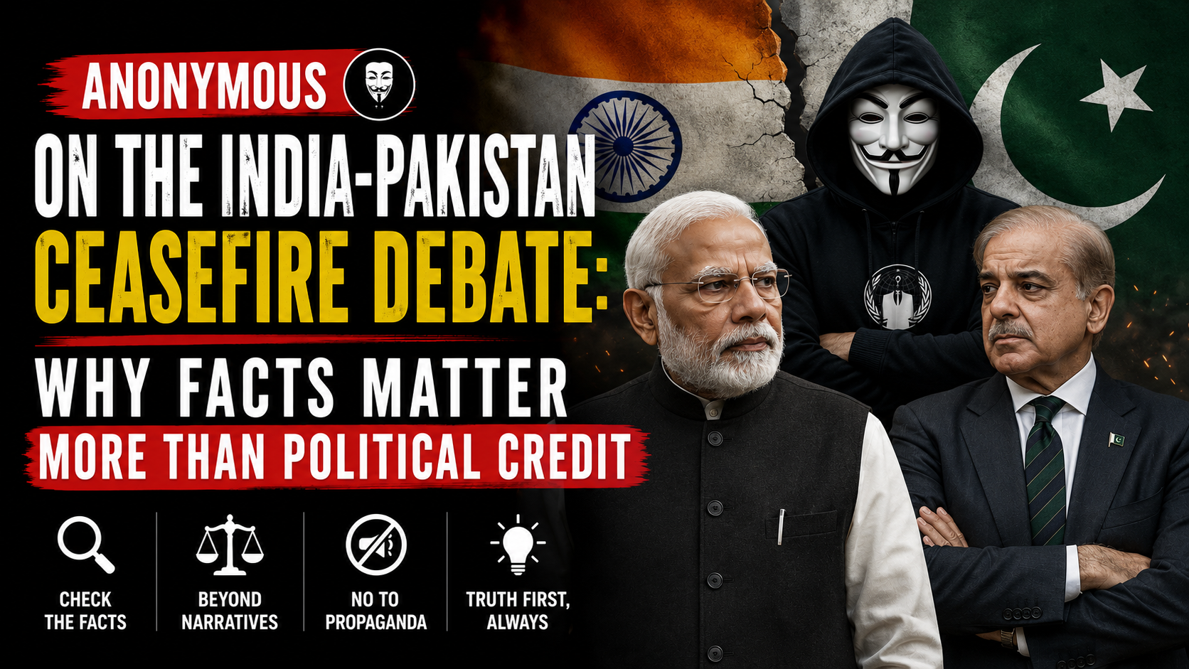 Anonymous on the India-Pakistan Ceasefire Debate: Why Facts Matter More Than Political Credit