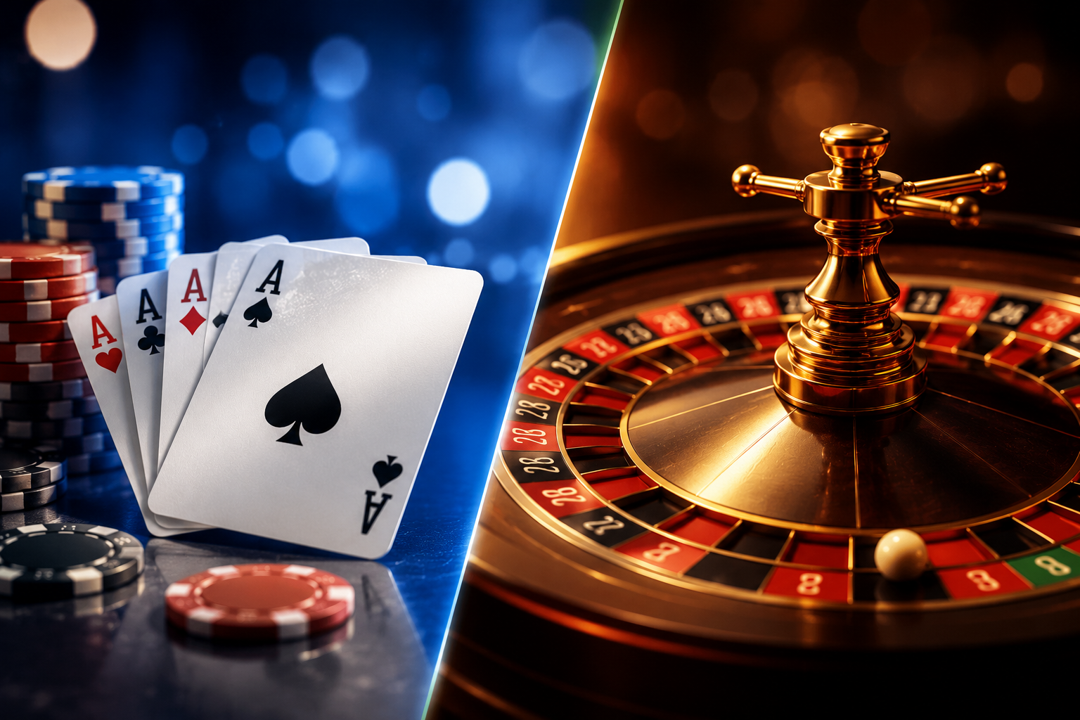 Baccarat vs European Roulette: House Edge, Variance, and Key Differences