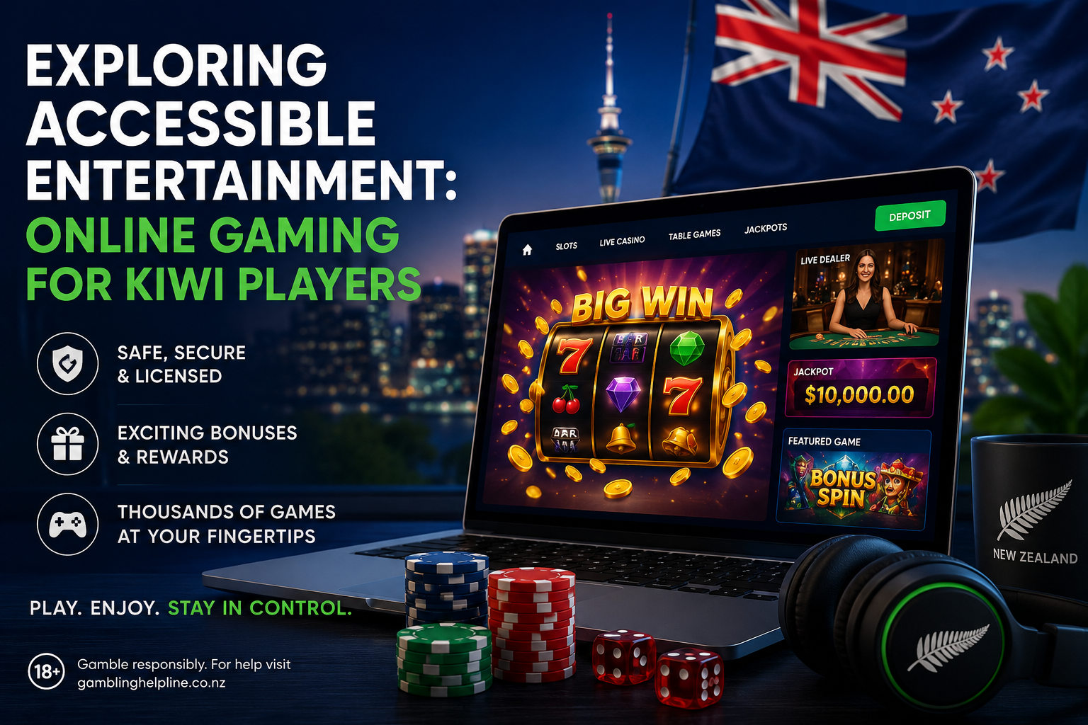 Exploring Accessible Entertainment: Online Gaming for Kiwi Players