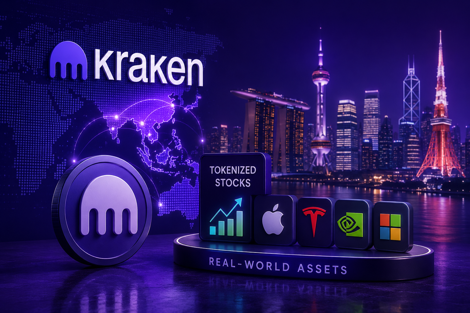 Kraken Expands Tokenized Stocks to Asia: A Major Leap for Real-World Assets